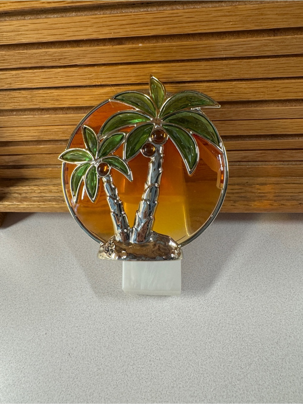 Bath & Body Works Palm Tree Sunset Nightlight - Green and Orange